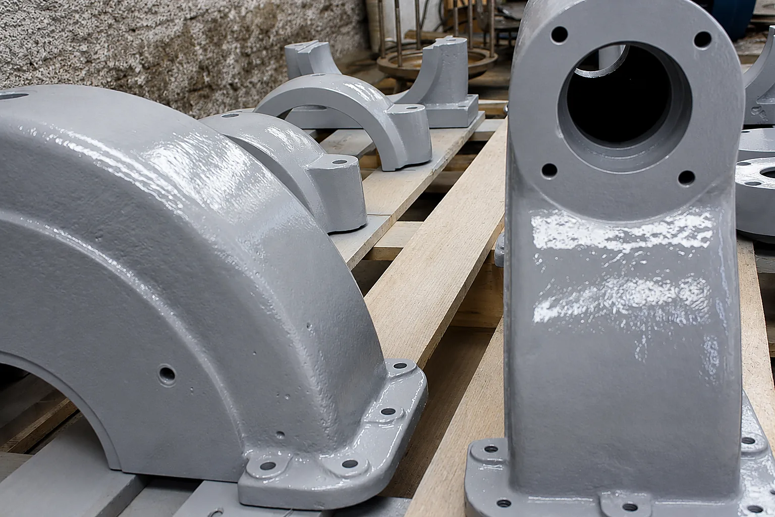 Piezas mecanizadas a partir de fundición para equipos industriales
